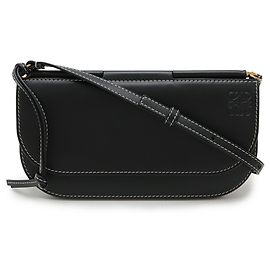 Borsa a spalla Anagram Gate di Loewe Nero