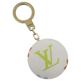 LOUIS VUITTON Monogram Multicolore Astropill Charm Bianco M51911 LV Auth 126204 Bianco