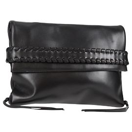 Chloé Bolso de mano Chloe de cuero negro Auth 121221V Negro