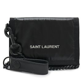 Yves Saint Laurent NUXX Chain Wallet Black