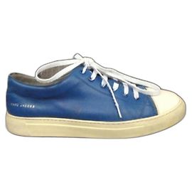 Marc Jacobs Blue Leather Sneakers Blue