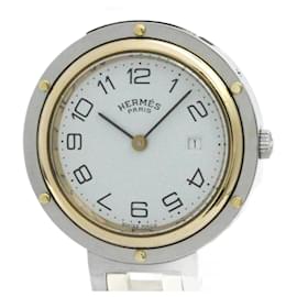 Hermès-Hermes Clipper Gold Plated Steel Quartz Men's Watch-Other