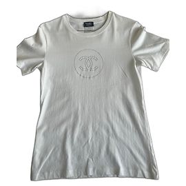 Chanel T-Shirt weiß Baumwolle XS Weiß