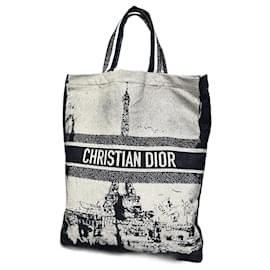 Sac cabas Christian Dior bleu en coton Bleu