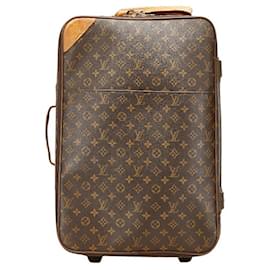 Louis Vuitton-Louis Vuitton Pegase 55 Monogram Suitcase-Metallic,Bronze