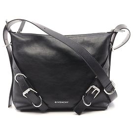 Bolsa transversal de couro Givenchy VOYOU preta Preto
