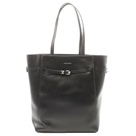 Givenchy-Givenchy VOYOU Leather Tote Bag Black-Black