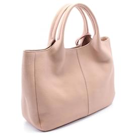 Tod's-Tod's Leather ALH Tote Bag Pink-Pink