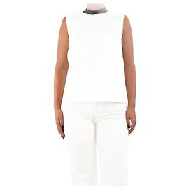 Roksanda Top sin mangas crema - talla UK 8 Crudo