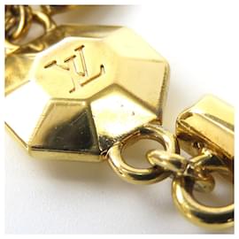 Louis Vuitton-Louis Vuitton Metal Key Ring LV Facet M65216-Golden