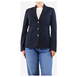 Aspesi Navy blue single-breasted wool jacket - size UK 8 Navy blue