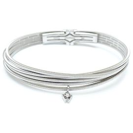 Wellendorff Pure Delight Diamond Bangle K18WG White