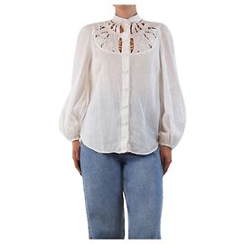 Zimmermann Blusa bianca in pizzo inglese - taglia UK 10 Bianco