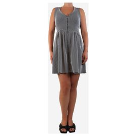 Sandro Schwarzes ärmelloses Mini-Kleid mit Reißverschluss - Größe UK 10 Schwarz