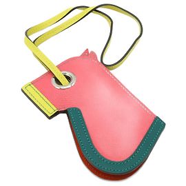 Charm in Vitello Epsom Camailleau di Hermès Rosa D'oro Altro