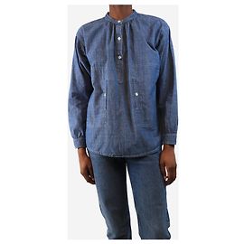Apc A.P.C. Blaue Jeanshemd - Größe UK 6 Blau