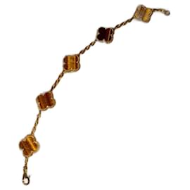 Van Cleef & Arpels Vintage Alhambra 5 motivi Marrone