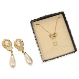Collier GIVENCHY métal 2Set Or Auth bs26199 Doré
