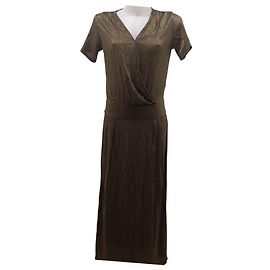 Robe verte satinée Swildens T. 38 Vert