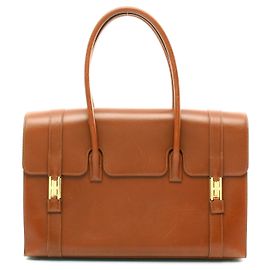Hermès Hermes Drag 37 Handbag Brown Leather Brown