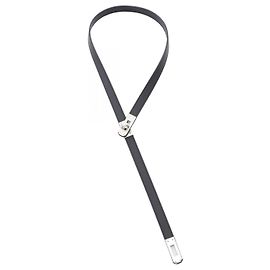 Hermès Collar de cuero Hermes Kelly Negro