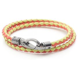 Bracciale Tod's in acciaio inossidabile e pelle Argento Metallico