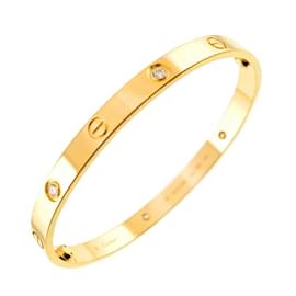 Cartier Love-Armband mit Diamanten Golden