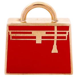Hermès HERMES PENDANT CURIOSITY ACCESSORY KELLY LACQUER BAG H071667FD09 NECKLACE Red