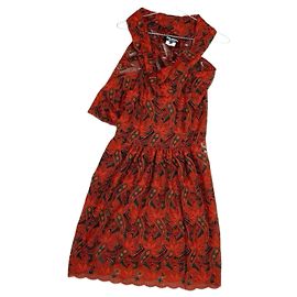 Junya Watanabe Spitzenkleid Orange