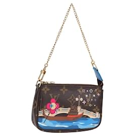 Louis Vuitton-LOUIS VUITTON Monogram Vivienne Mini Pochette Accessoires M68489 Auth 122422SM-Monogram