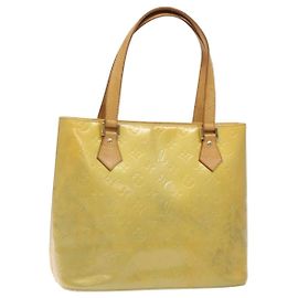 LOUIS VUITTON Monogram Vernis Houston Handtasche Grau M91053 LV Auth 125776 Grau