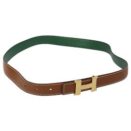 Hermès HERMES Constance Gürtel Leder 37,4"" Braun Auth 126205 Braun