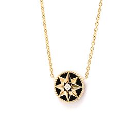 Collar Onyx Rose des Vents de Christian Dior Dorado