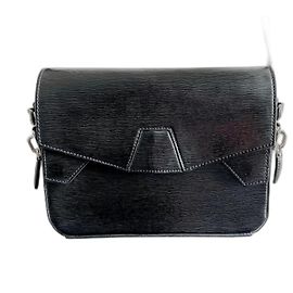 Alexander Wang Tri-fold Black Leather Handbag Black
