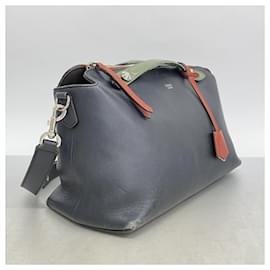 Fendi-Fendi Handbag By The Way Leather-Black,Red,Khaki