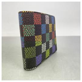 Louis Vuitton-Louis Vuitton Damier Wallet Portefeuille Slender N00185-Multiple colors,Damier ebene