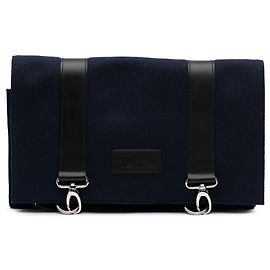 Clutch organizer da viaggio in feltro blu Dior Blu Blu navy