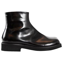 Maison Martin Margiela MM6 Maison Margiela Trunk Leather Ankle Boots Black