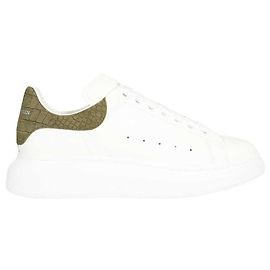 Alexander McQueen Crocodile Oversized Sneakers White