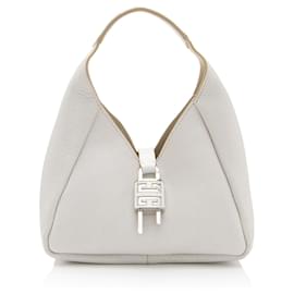 Givenchy-Givenchy Calfskin Mini G Hobo-White