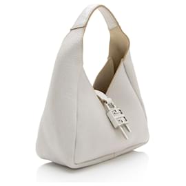 Givenchy-Givenchy Calfskin Mini G Hobo-White