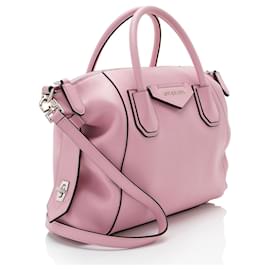 Givenchy-Givenchy Calfskin Soft Antigona Small Satchel-Pink