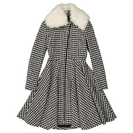 Giambattista Valli Flared Coat Black