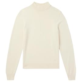 Céline Celine Triomphe Wool Sweater White Cream