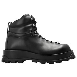 Jil Sander Leather Ankle Boots Black