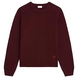 Céline Pull en cachemire Celine Rouge Bordeaux