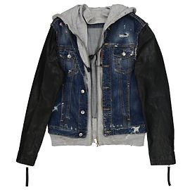 Dsquared2 Baumwoll-Denimjacke Blau