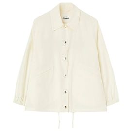 Giacca di cotone Jil Sander Bianco Crudo
