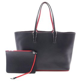 Christian Louboutin Cabata Leder Tote Bag Schwarz