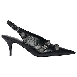 Balenciaga Cagole Slingback Pumps Schwarz